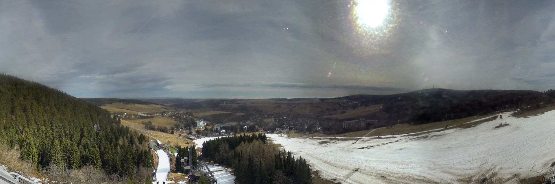 Archiv Foto Webcam Oberwiesenthal - Ausblick vom Fichtelberg