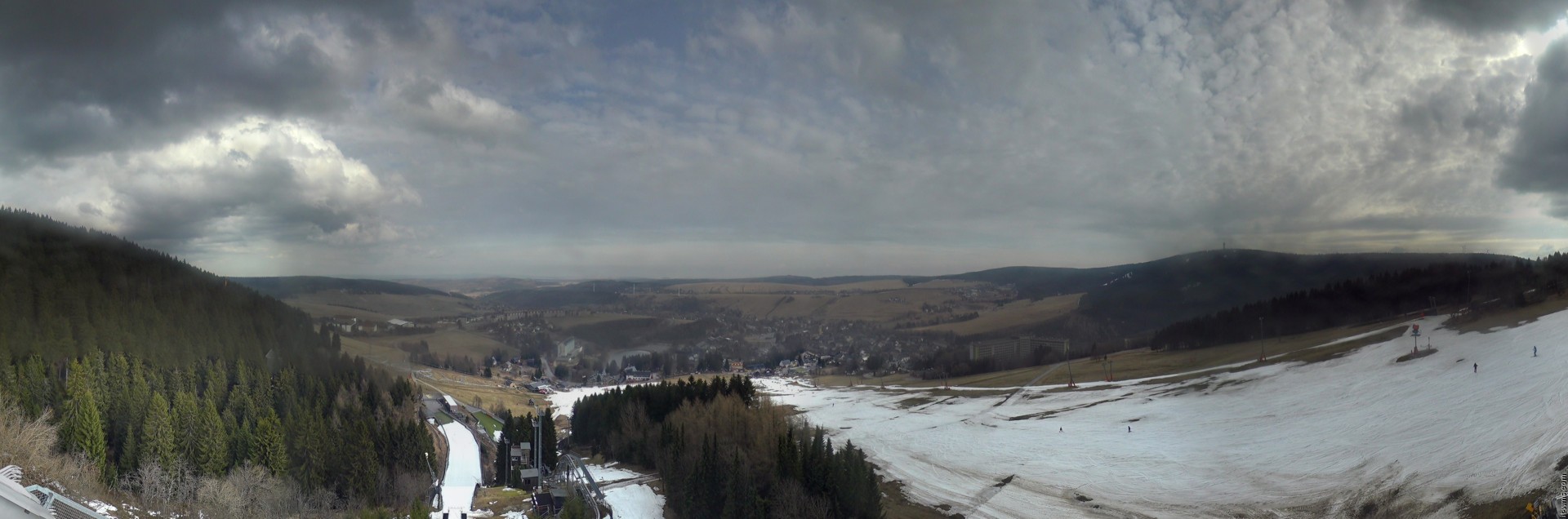 Archiv Foto Webcam Oberwiesenthal - Ausblick vom Fichtelberg