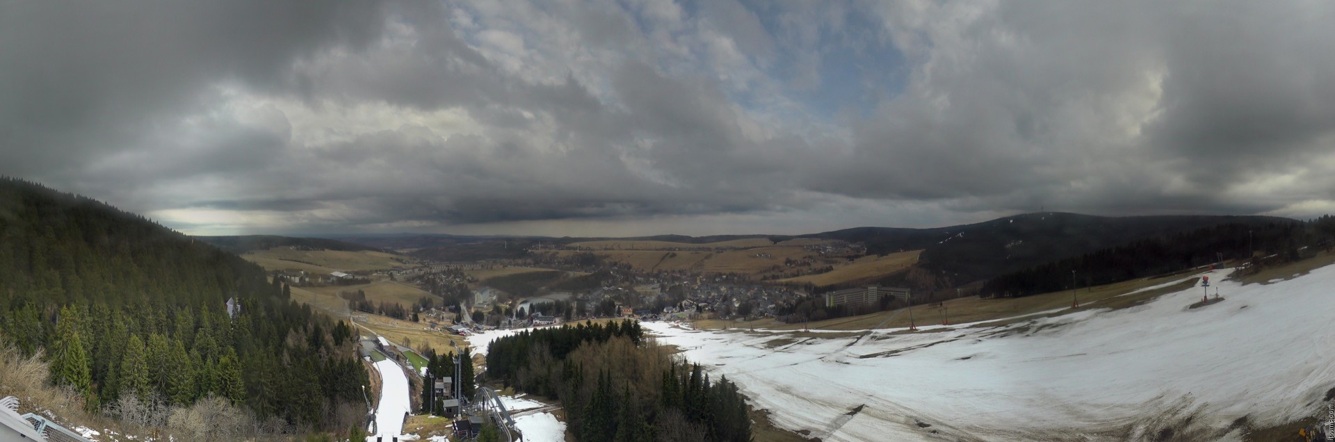 Archiv Foto Webcam Oberwiesenthal - Ausblick vom Fichtelberg