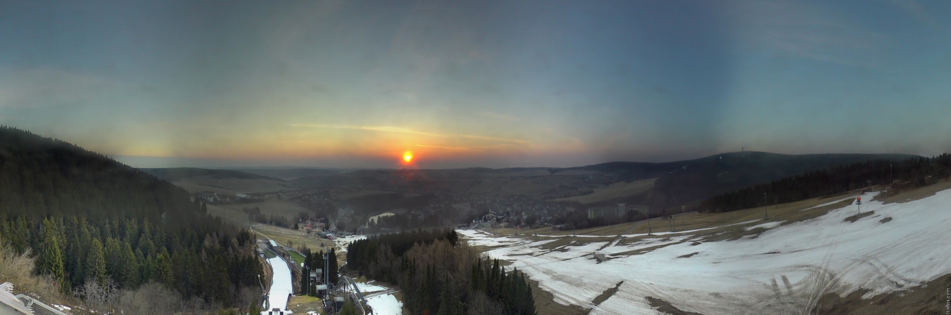 Archiv Foto Webcam Oberwiesenthal - Ausblick vom Fichtelberg