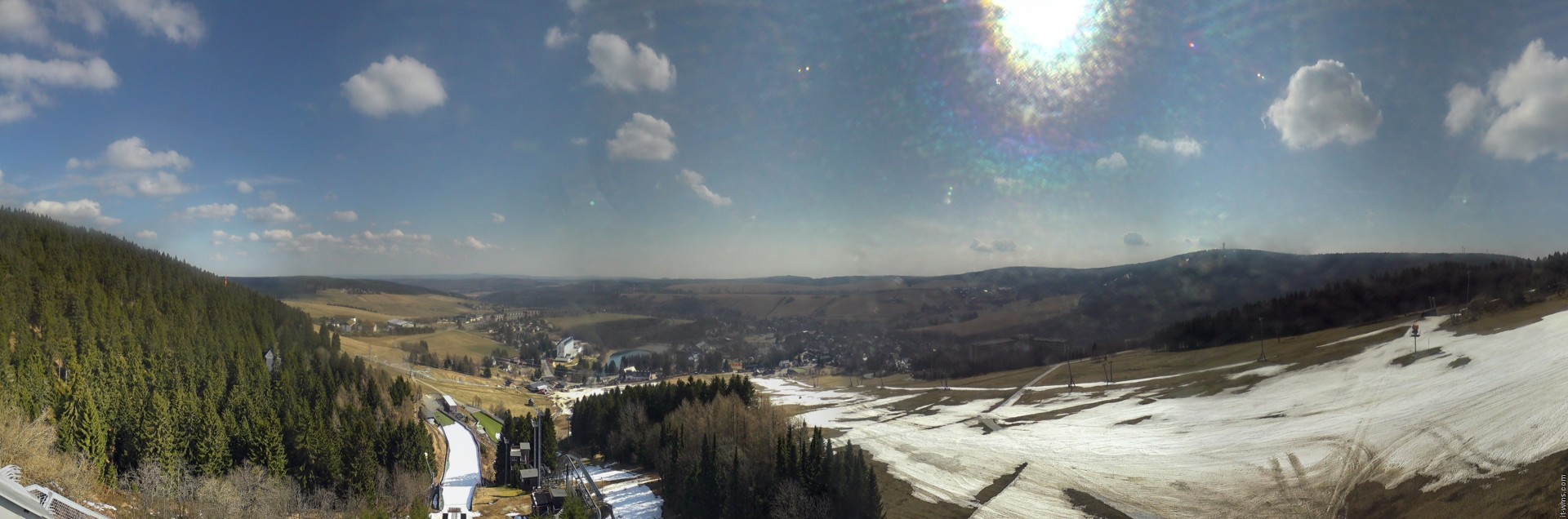 Archiv Foto Webcam Oberwiesenthal - Ausblick vom Fichtelberg