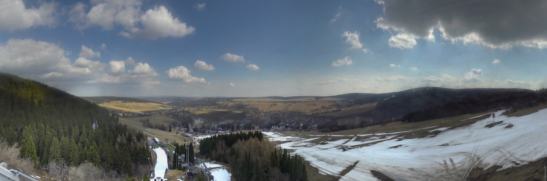 Archiv Foto Webcam Oberwiesenthal - Ausblick vom Fichtelberg