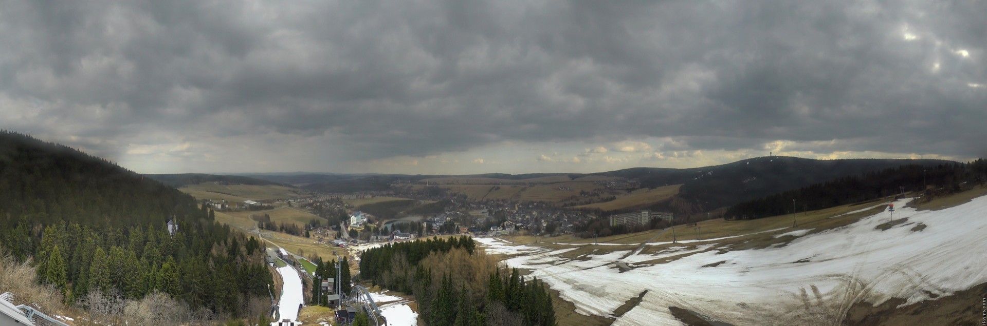 Archiv Foto Webcam Oberwiesenthal - Ausblick vom Fichtelberg