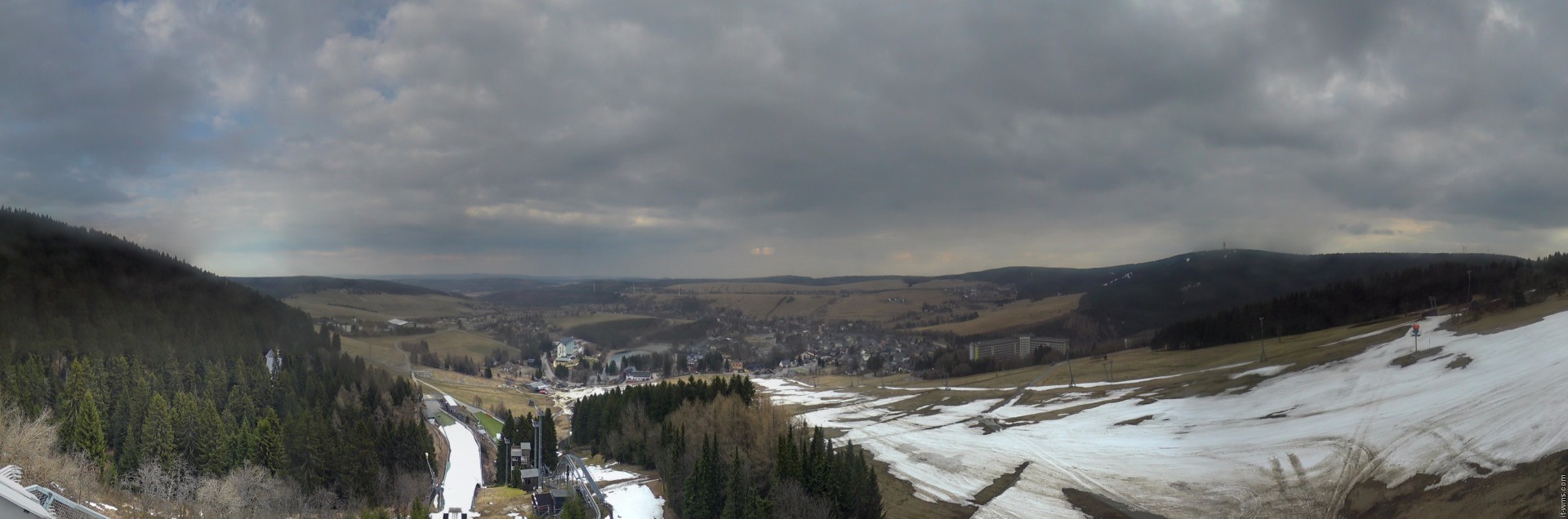 Archiv Foto Webcam Oberwiesenthal - Ausblick vom Fichtelberg
