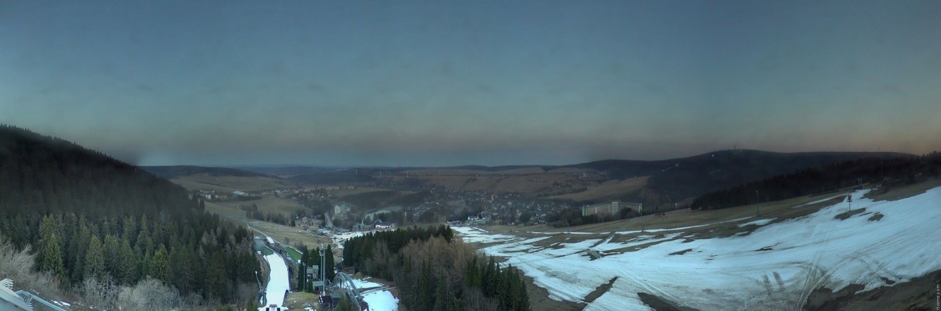 Archiv Foto Webcam Oberwiesenthal - Ausblick vom Fichtelberg