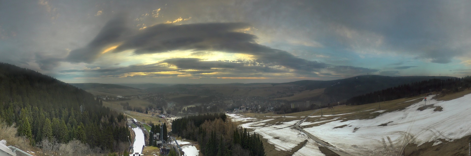 Archiv Foto Webcam Oberwiesenthal - Ausblick vom Fichtelberg