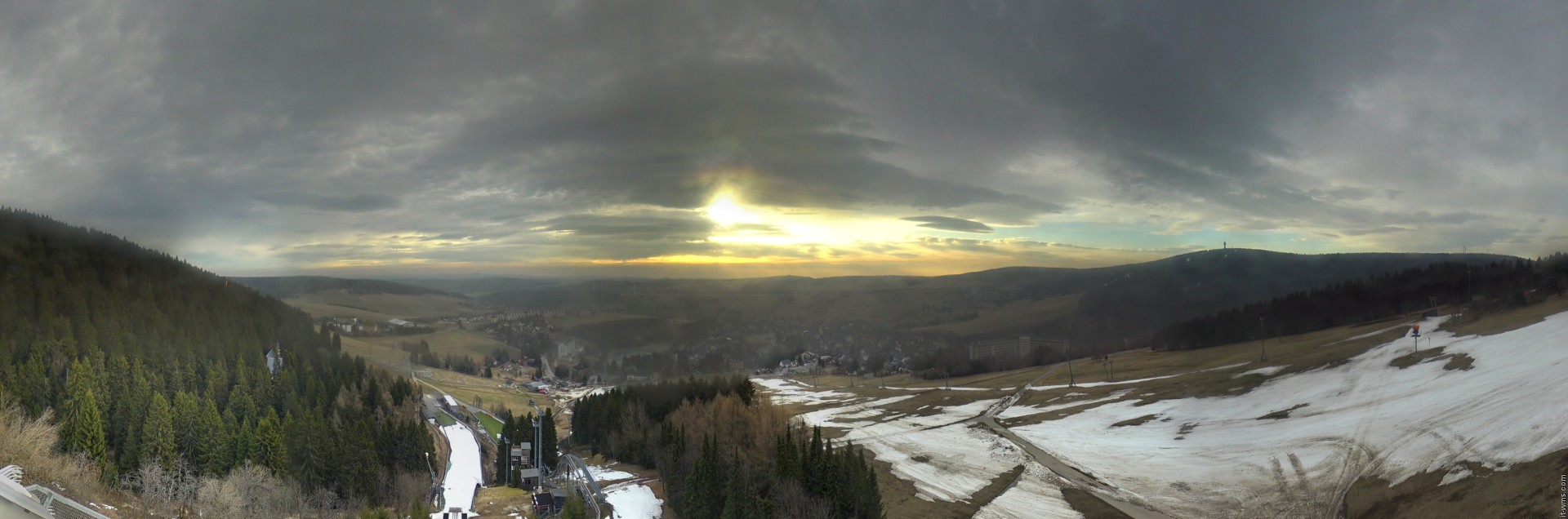 Archiv Foto Webcam Oberwiesenthal - Ausblick vom Fichtelberg