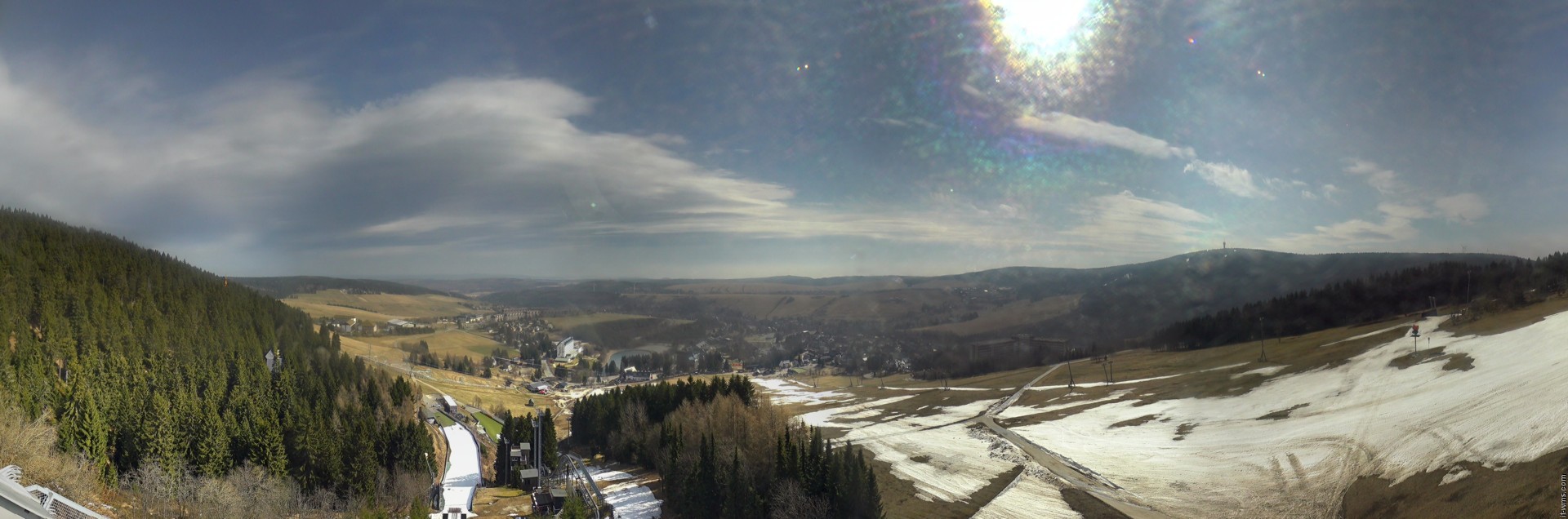 Archiv Foto Webcam Oberwiesenthal - Ausblick vom Fichtelberg