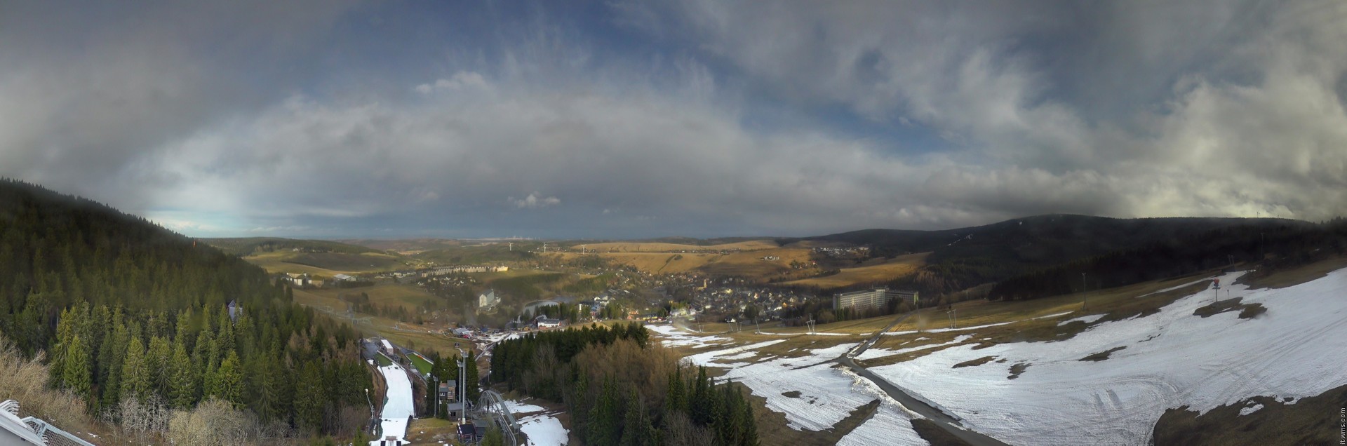 Archiv Foto Webcam Oberwiesenthal - Ausblick vom Fichtelberg