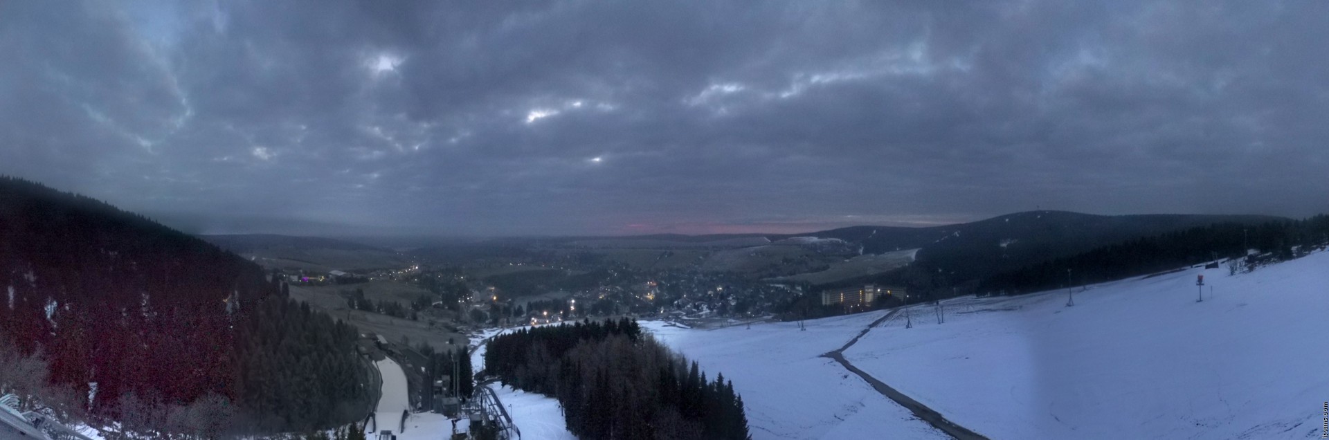 Archiv Foto Webcam Oberwiesenthal - Ausblick vom Fichtelberg