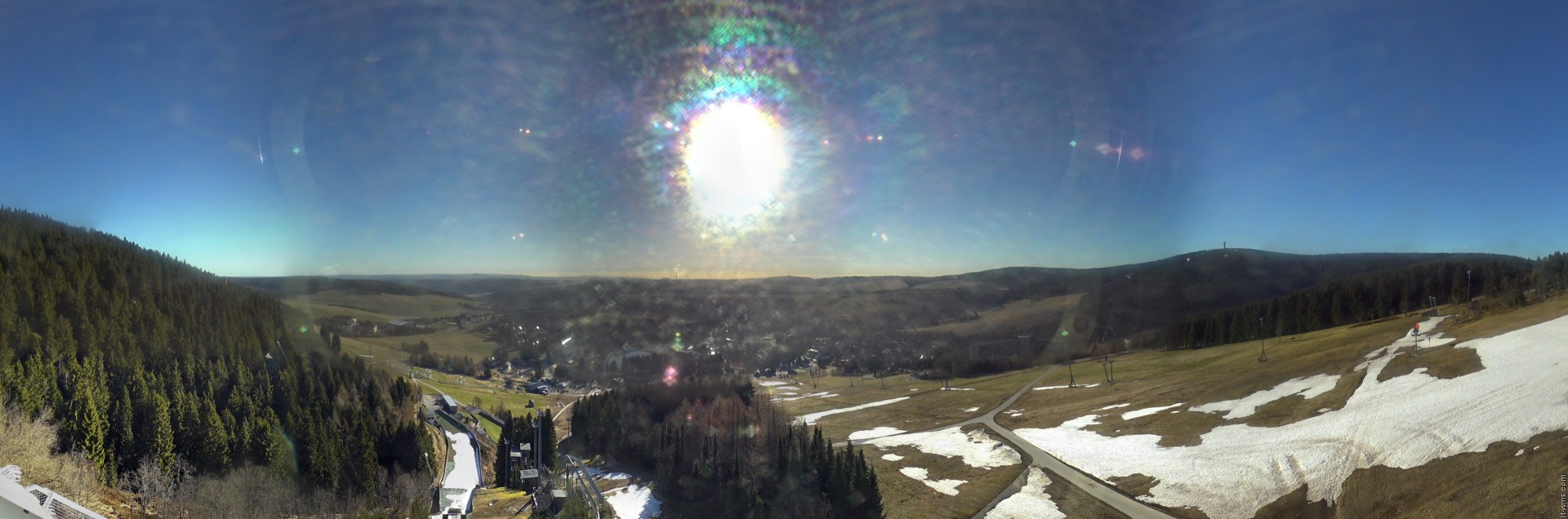 Archiv Foto Webcam Oberwiesenthal - Ausblick vom Fichtelberg