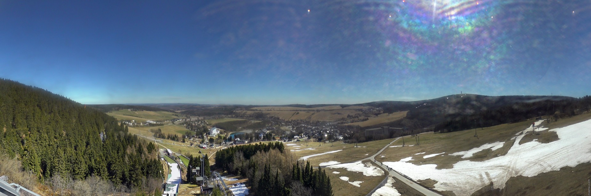 Archiv Foto Webcam Oberwiesenthal - Ausblick vom Fichtelberg