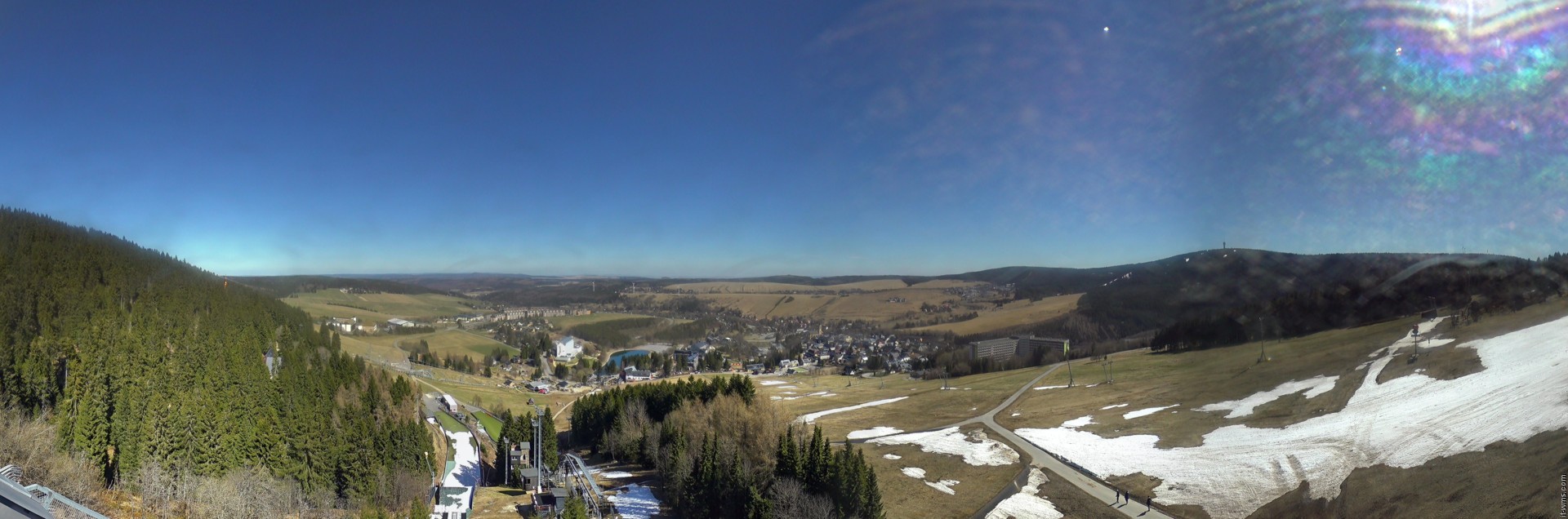 Archiv Foto Webcam Oberwiesenthal - Ausblick vom Fichtelberg