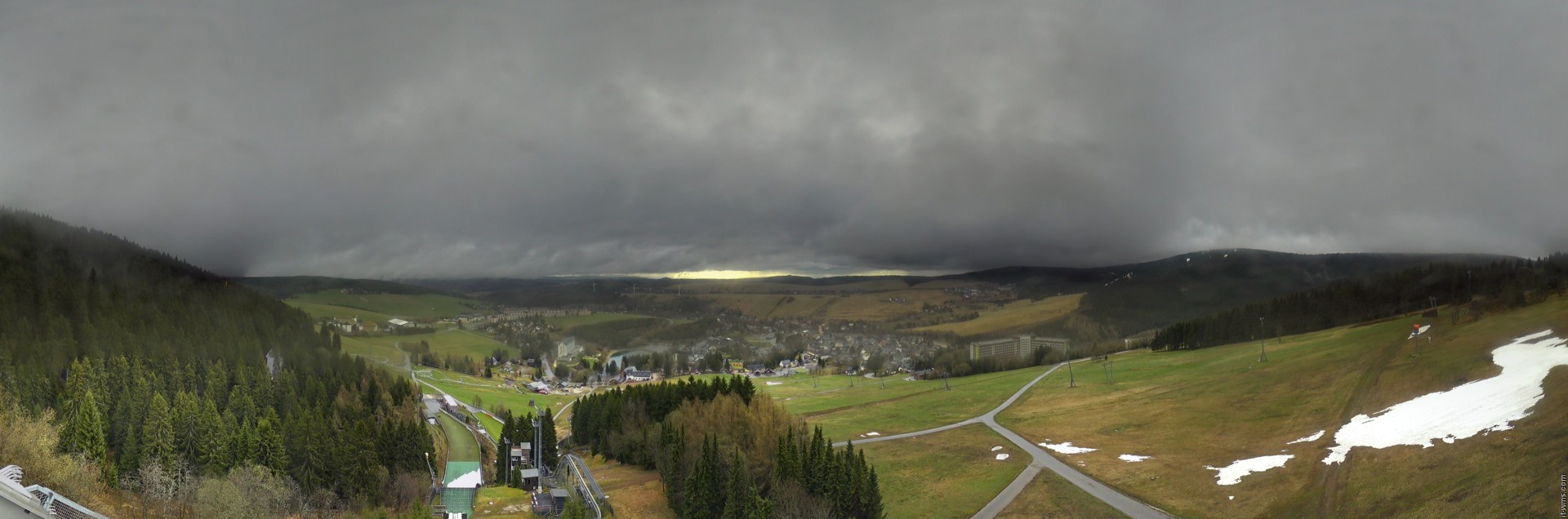 Archiv Foto Webcam Oberwiesenthal - Ausblick vom Fichtelberg