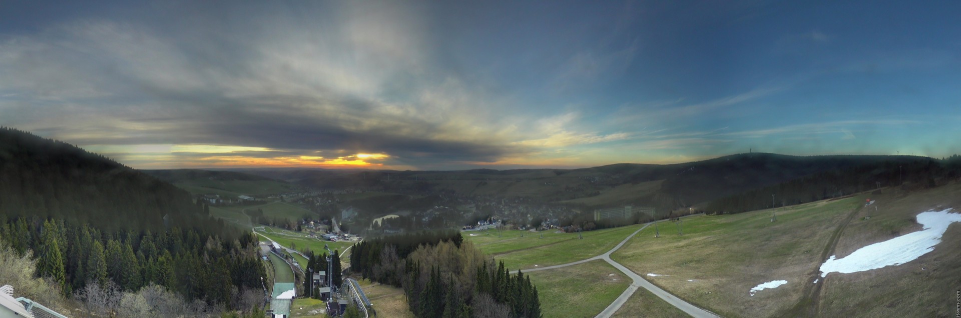 Archiv Foto Webcam Oberwiesenthal - Ausblick vom Fichtelberg