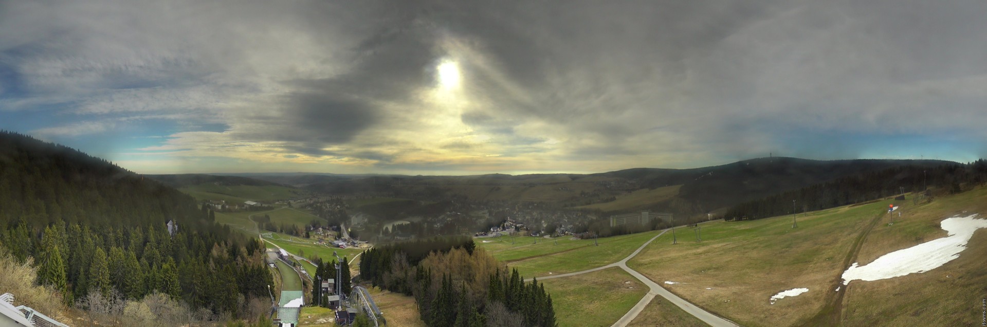 Archiv Foto Webcam Oberwiesenthal - Ausblick vom Fichtelberg