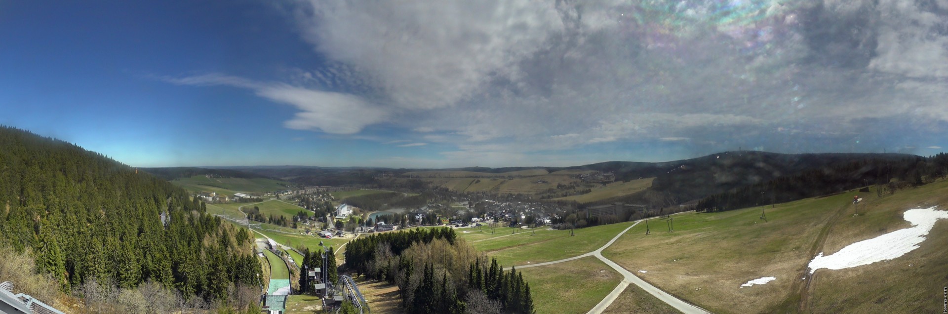 Archiv Foto Webcam Oberwiesenthal - Ausblick vom Fichtelberg