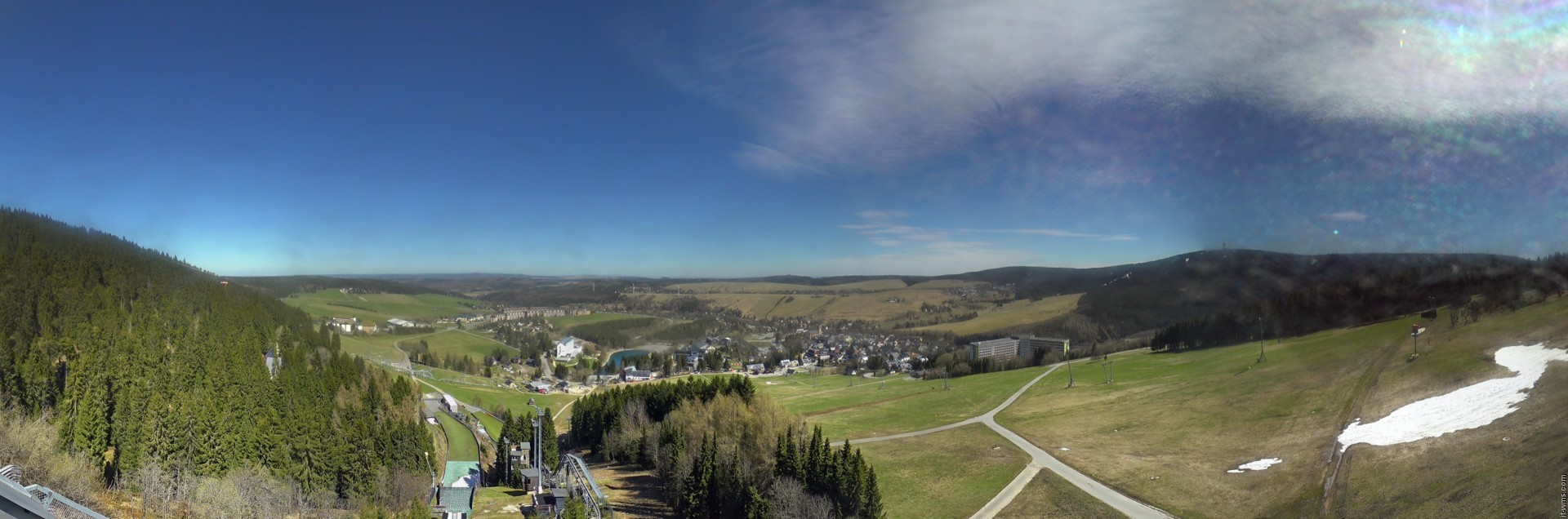 Archiv Foto Webcam Oberwiesenthal - Ausblick vom Fichtelberg
