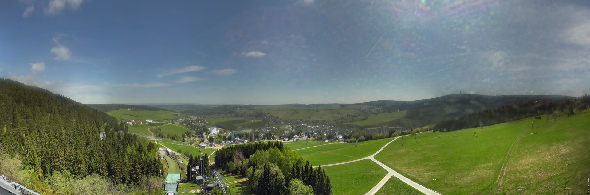 Archiv Foto Webcam Oberwiesenthal - Ausblick vom Fichtelberg