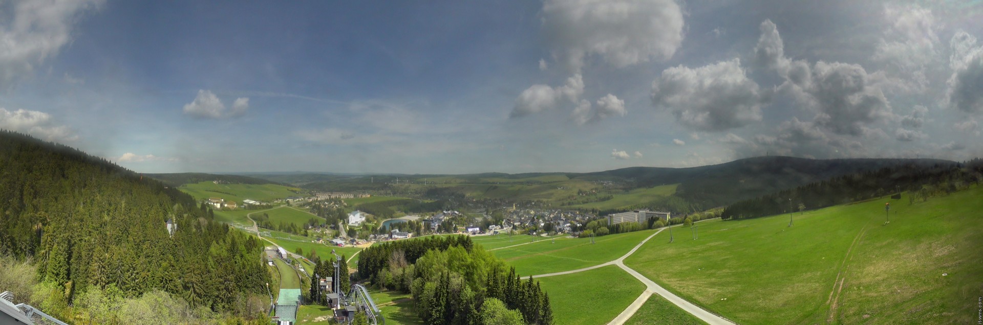 Archiv Foto Webcam Oberwiesenthal - Ausblick vom Fichtelberg