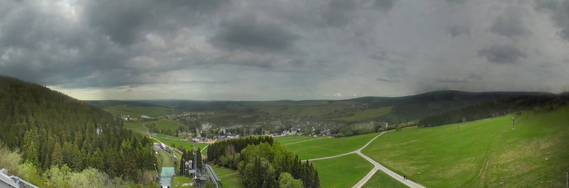 Archiv Foto Webcam Oberwiesenthal - Ausblick vom Fichtelberg