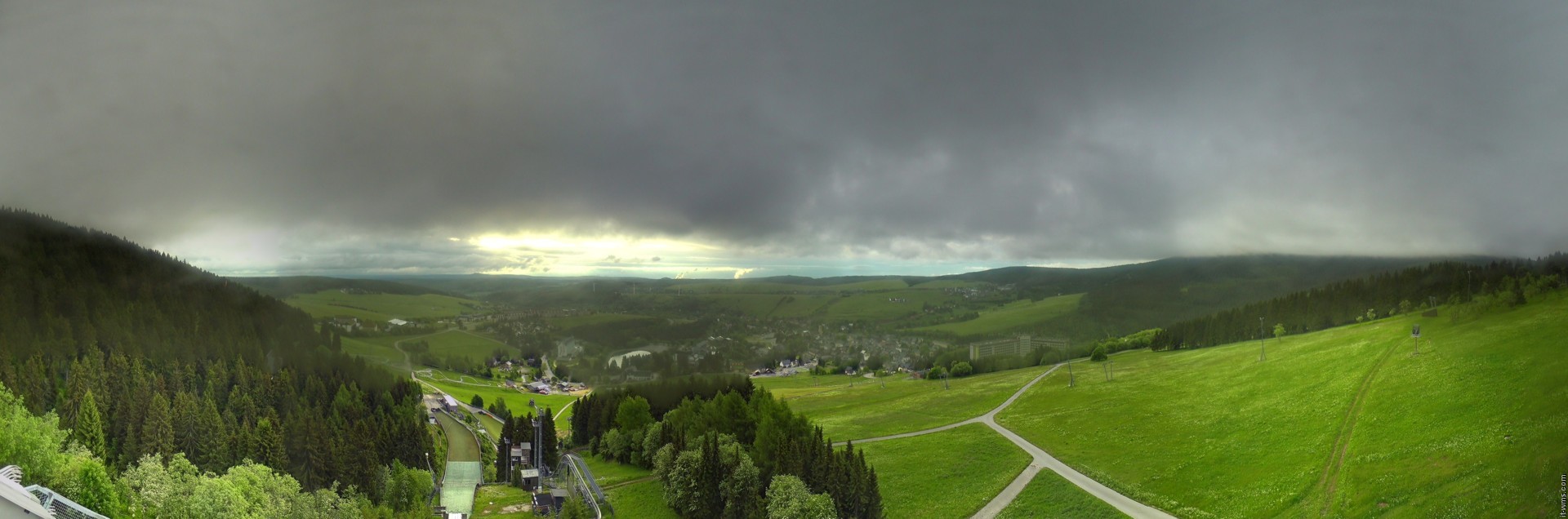 Archiv Foto Webcam Oberwiesenthal - Ausblick vom Fichtelberg