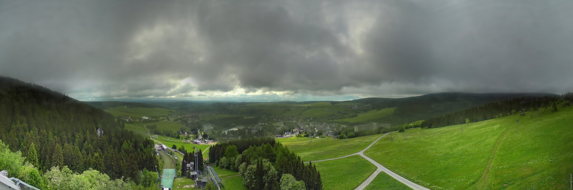 Archiv Foto Webcam Oberwiesenthal - Ausblick vom Fichtelberg