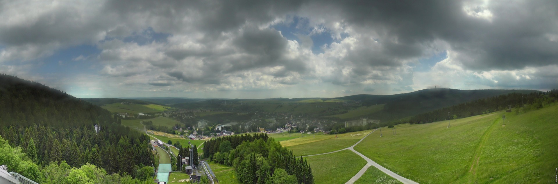 Archiv Foto Webcam Oberwiesenthal - Ausblick vom Fichtelberg