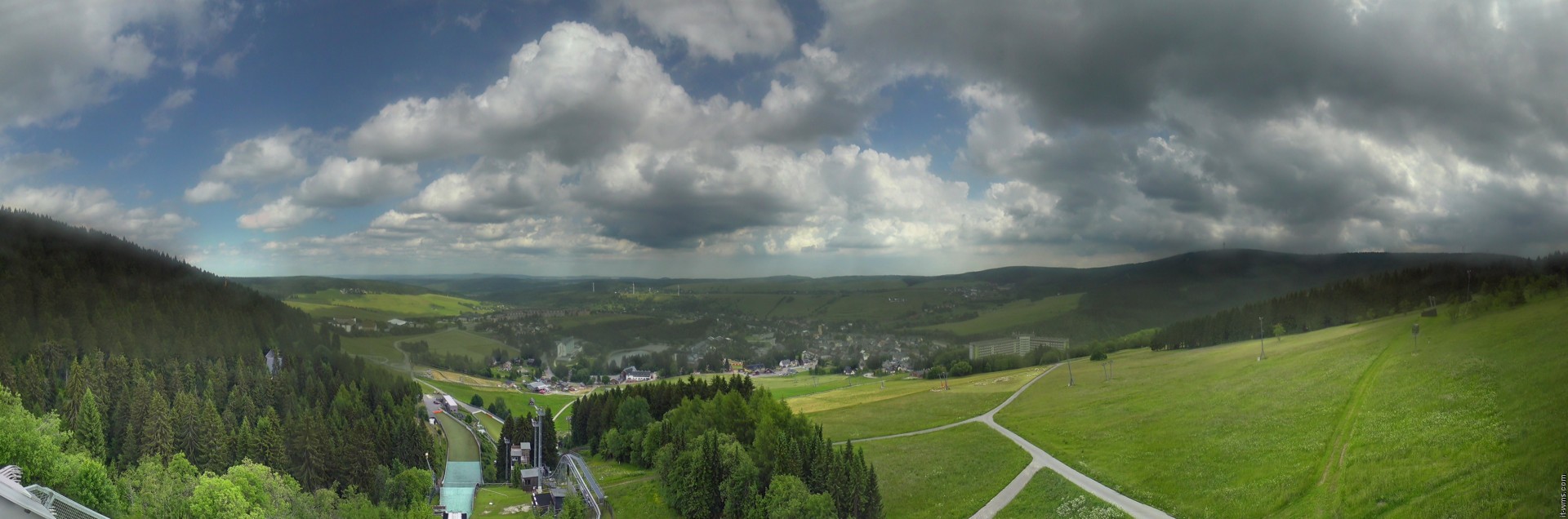 Archiv Foto Webcam Oberwiesenthal - Ausblick vom Fichtelberg