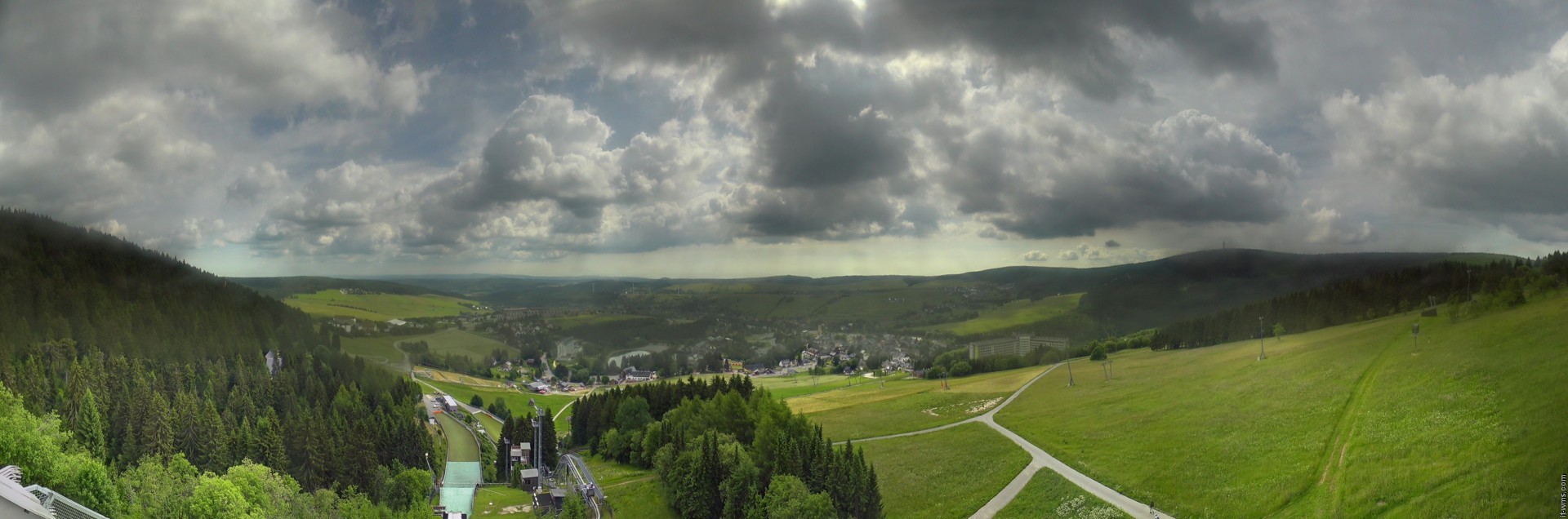 Archiv Foto Webcam Oberwiesenthal - Ausblick vom Fichtelberg