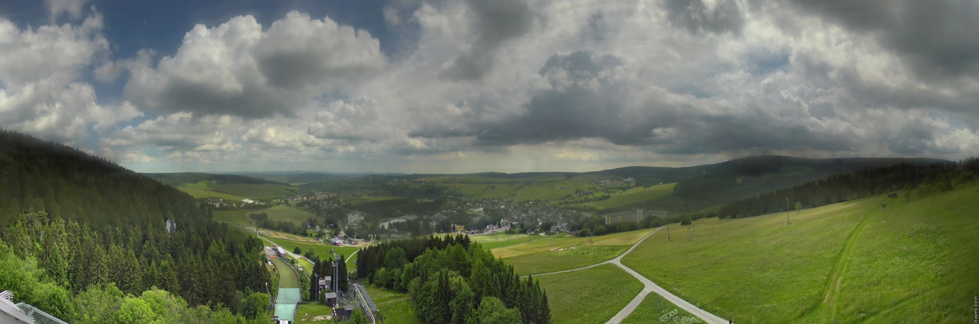 Archiv Foto Webcam Oberwiesenthal - Ausblick vom Fichtelberg