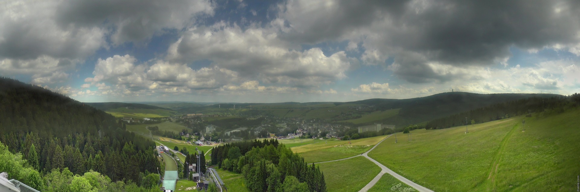 Archiv Foto Webcam Oberwiesenthal - Ausblick vom Fichtelberg