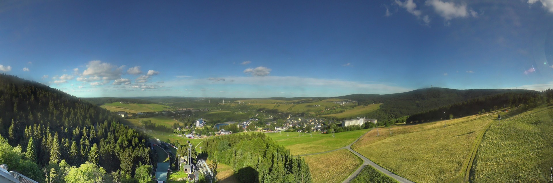 Archiv Foto Webcam Oberwiesenthal - Ausblick vom Fichtelberg