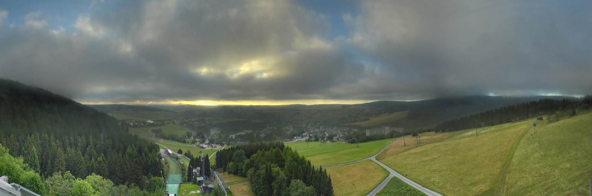 Archiv Foto Webcam Oberwiesenthal - Ausblick vom Fichtelberg