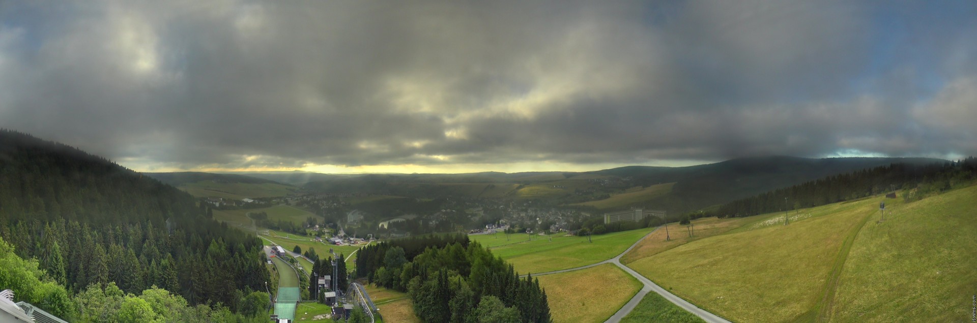 Archiv Foto Webcam Oberwiesenthal - Ausblick vom Fichtelberg