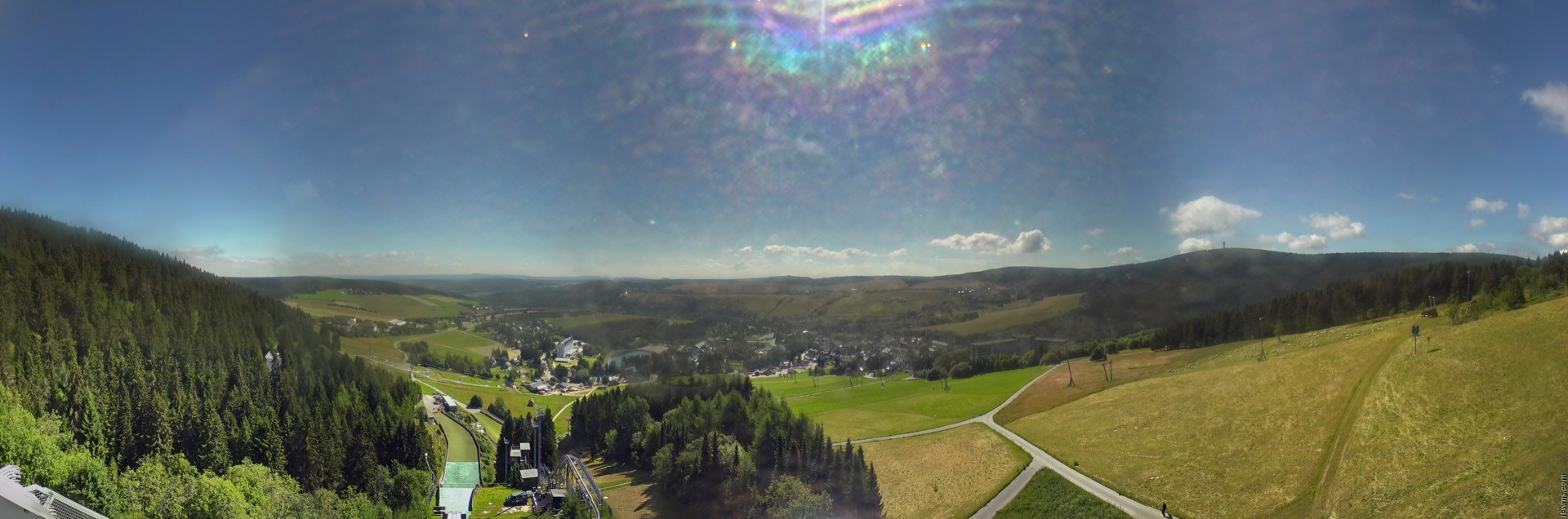 Archiv Foto Webcam Oberwiesenthal - Ausblick vom Fichtelberg
