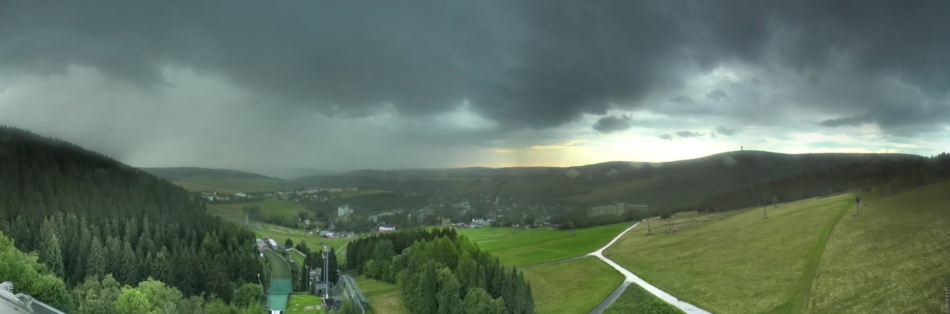 Archiv Foto Webcam Oberwiesenthal - Ausblick vom Fichtelberg