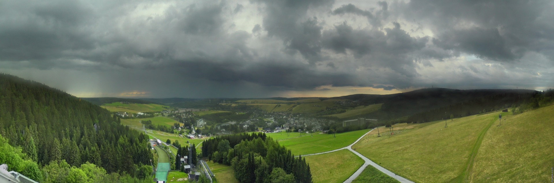 Archiv Foto Webcam Oberwiesenthal - Ausblick vom Fichtelberg