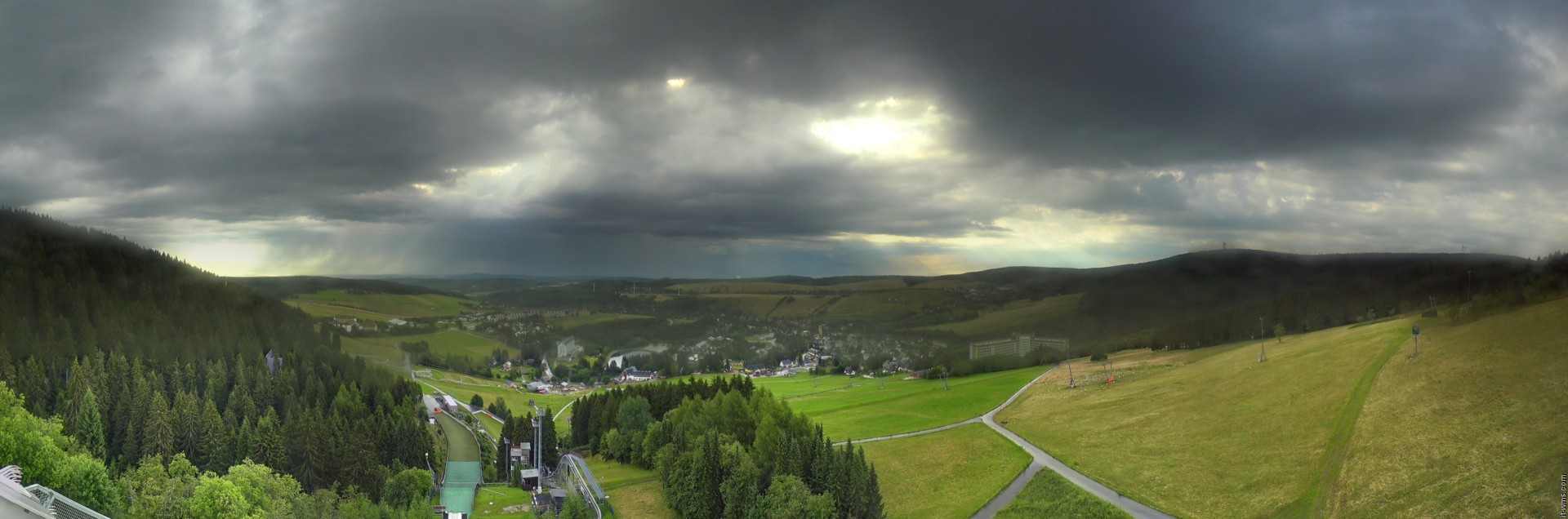 Archiv Foto Webcam Oberwiesenthal - Ausblick vom Fichtelberg