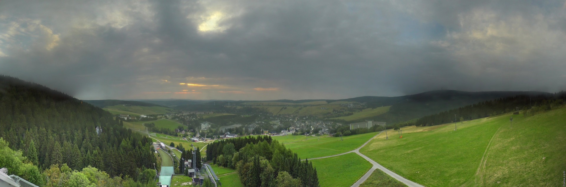 Archiv Foto Webcam Oberwiesenthal - Ausblick vom Fichtelberg