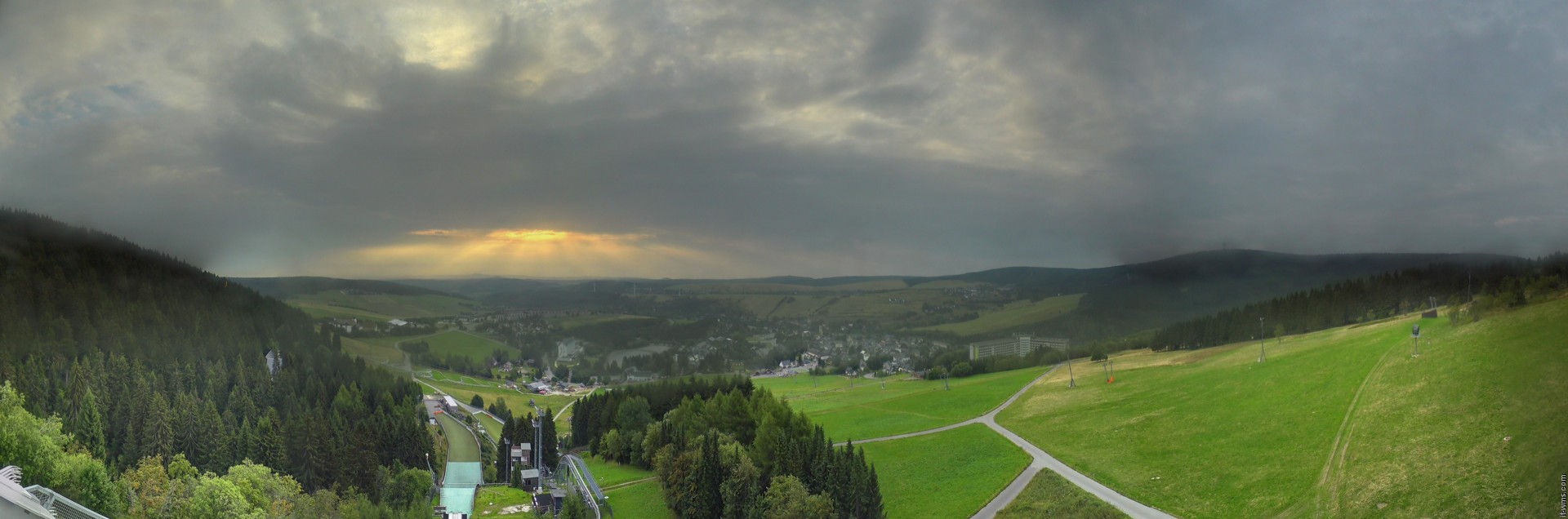 Archiv Foto Webcam Oberwiesenthal - Ausblick vom Fichtelberg