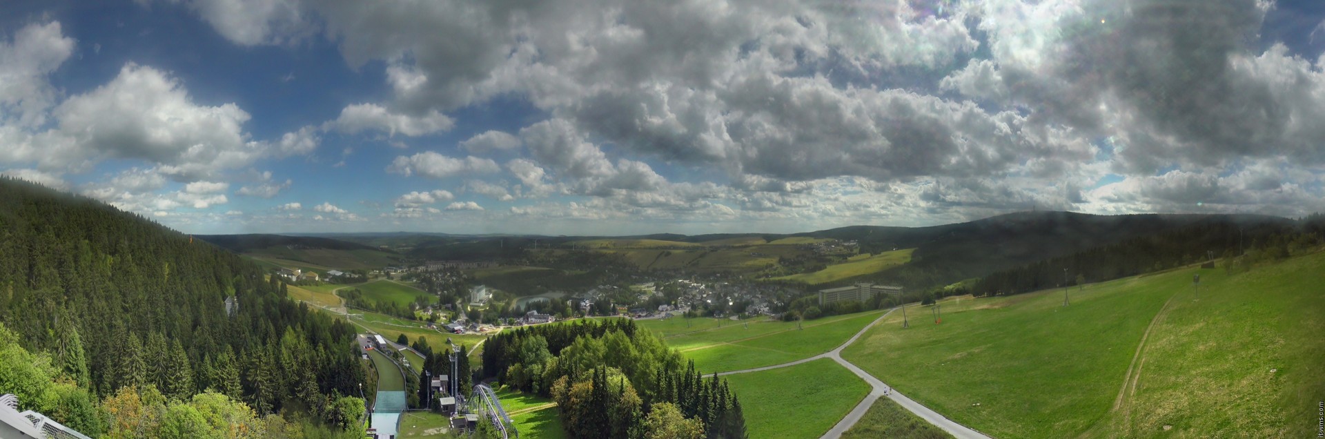 Archiv Foto Webcam Oberwiesenthal - Ausblick vom Fichtelberg