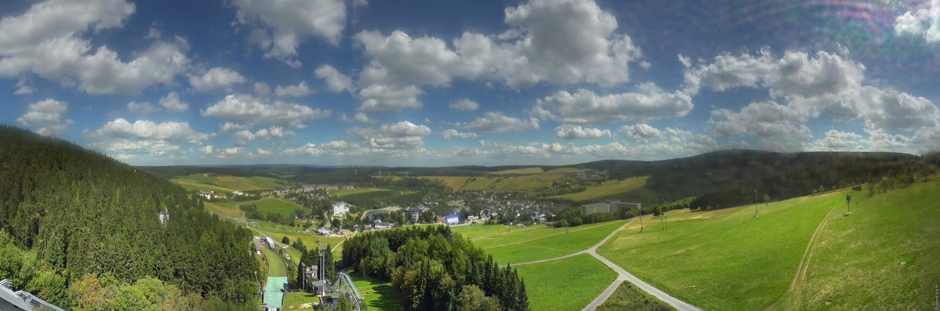 Archiv Foto Webcam Oberwiesenthal - Ausblick vom Fichtelberg