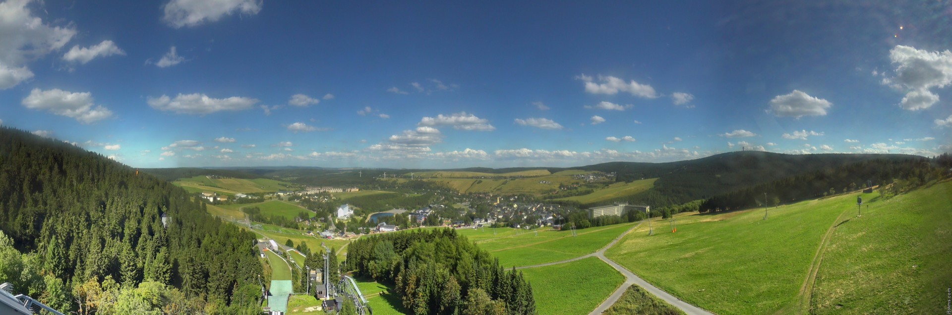 Archiv Foto Webcam Oberwiesenthal - Ausblick vom Fichtelberg