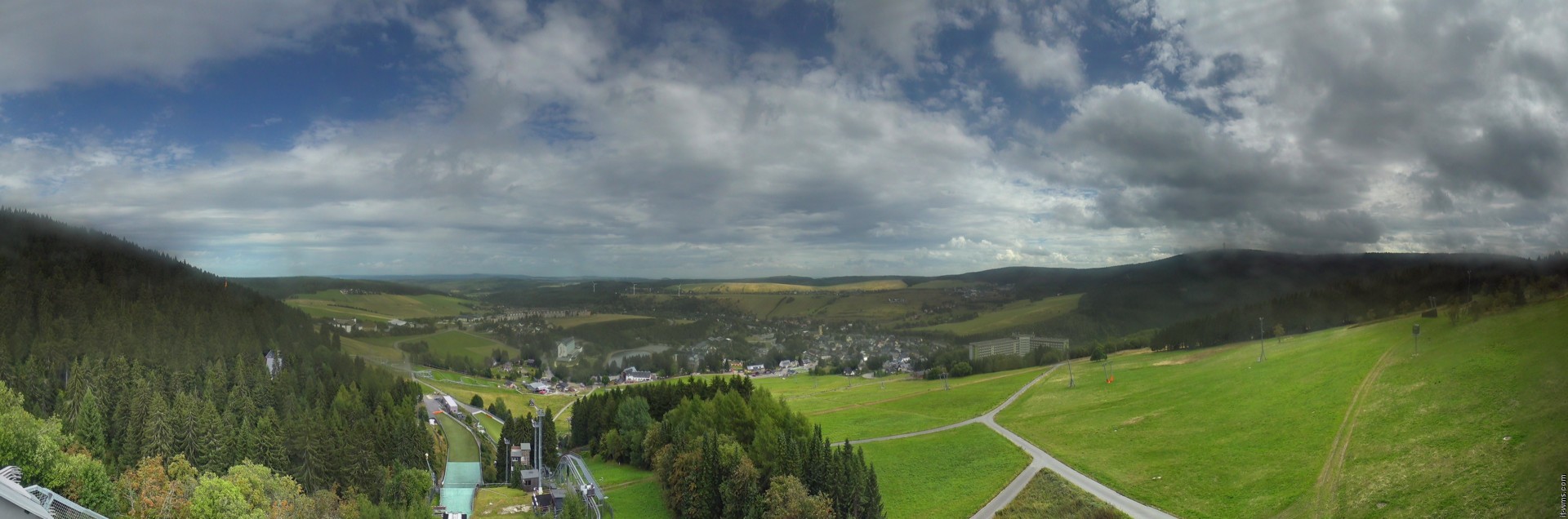 Archiv Foto Webcam Oberwiesenthal - Ausblick vom Fichtelberg