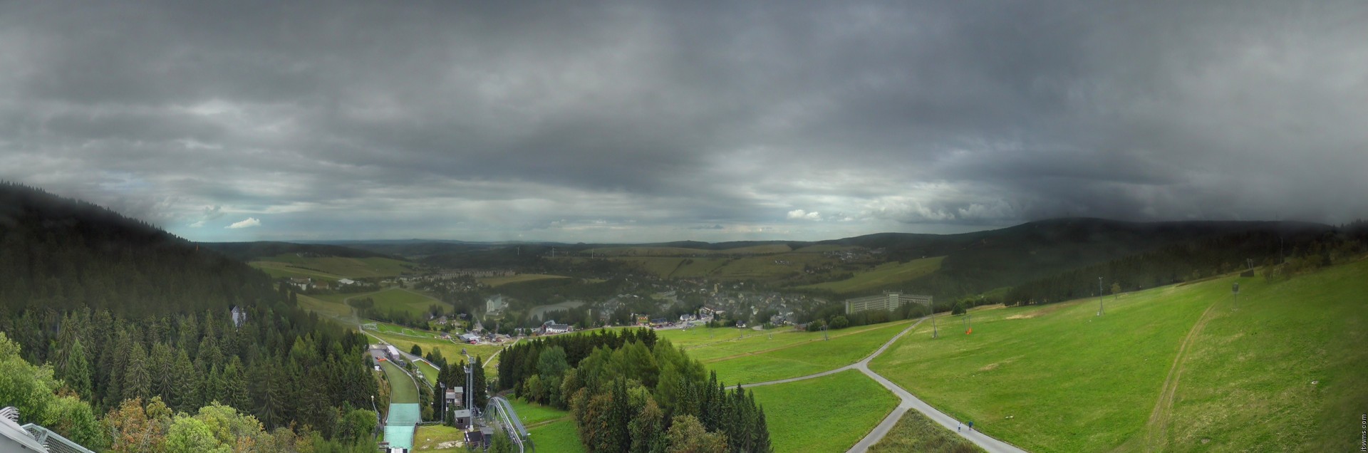 Archiv Foto Webcam Oberwiesenthal - Ausblick vom Fichtelberg