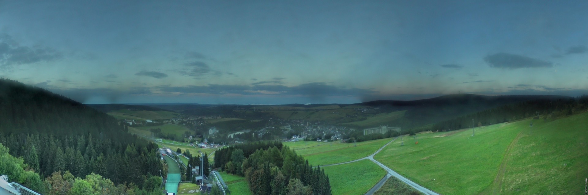 Archiv Foto Webcam Oberwiesenthal - Ausblick vom Fichtelberg