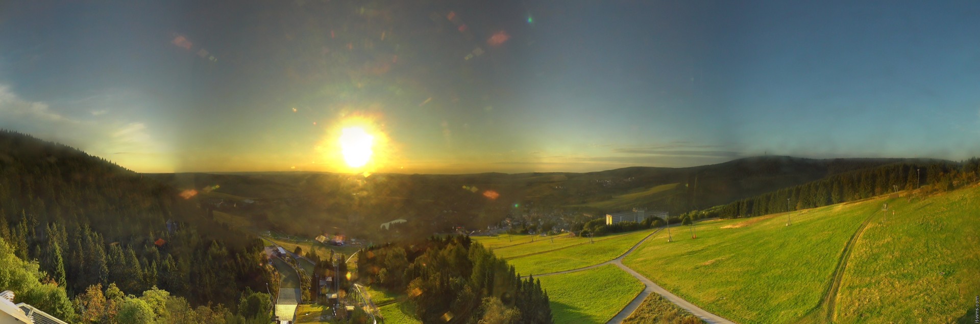 Archiv Foto Webcam Oberwiesenthal - Ausblick vom Fichtelberg
