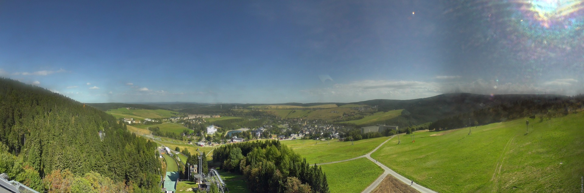Archiv Foto Webcam Oberwiesenthal - Ausblick vom Fichtelberg