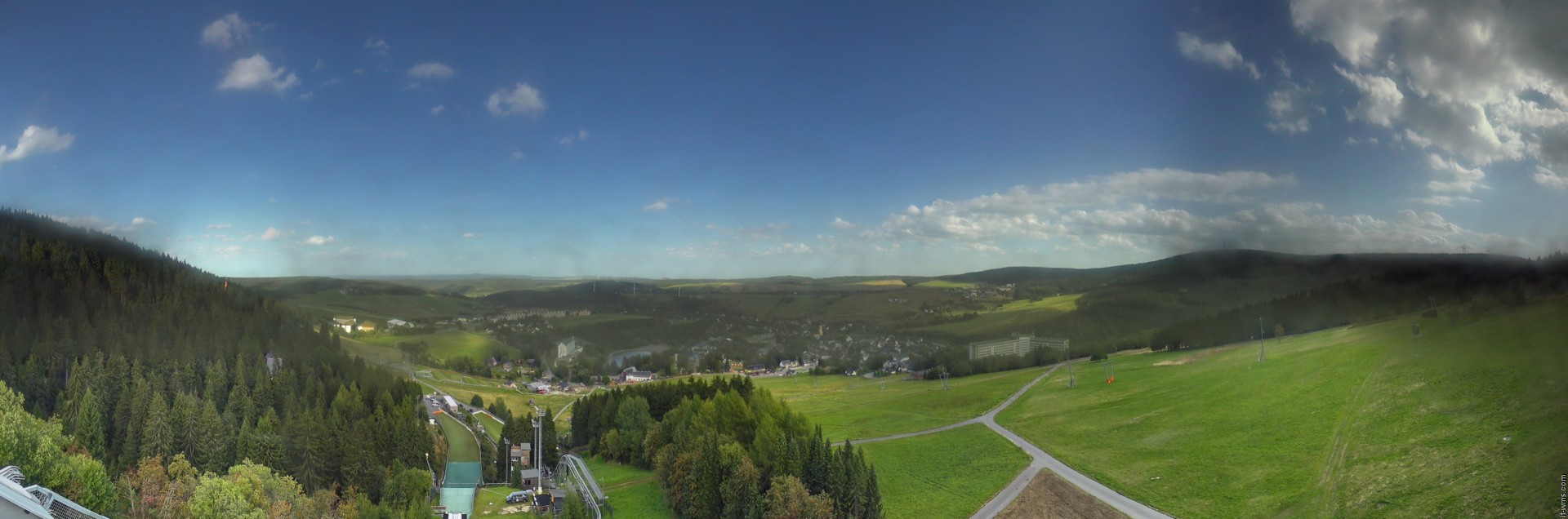 Archiv Foto Webcam Oberwiesenthal - Ausblick vom Fichtelberg